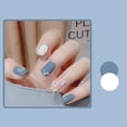 thumbnail image 1 of Parche de manicura corto a la moda de False Nails HUOGUO Pure Color, 1 of 2