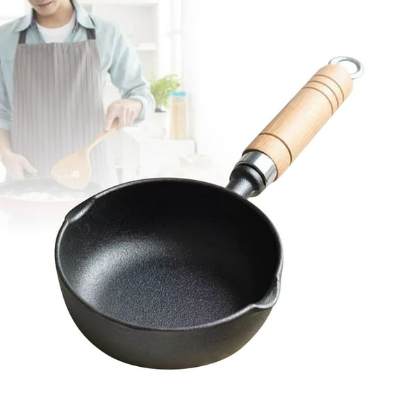 Cast Iron Butter Warmer Pot, Grilling Multi Function Roasting Cooking Cast Iron Melting Pot for Family