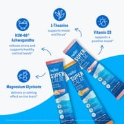 Nello Supercalm Calming Flavored Drink Mix Packets, Variety Pack, 0.5 oz, 3 Count