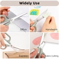 thumbnail image 4 of Multipurpose Scissors, Comfort-Grip Handles Sharp Scissors for Office Home School Craft Sewing Fabric Supplies (7", Green), 4 of 5