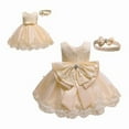 thumbnail image 3 of Girls Dress Set + Lace Bow Headband, 3 of 4