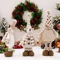 thumbnail image 2 of HHVB Christmas Decoration 3PCS Large Standing Snowmen, Elk, Santa Claus Plush Doll with Retractable Spring Legs for Christmas Ornaments Home Holiday Decoration Xmas Gift, 2 of 8