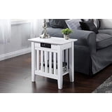 AFI Mission Solid Wood Side Table with Buil… product image