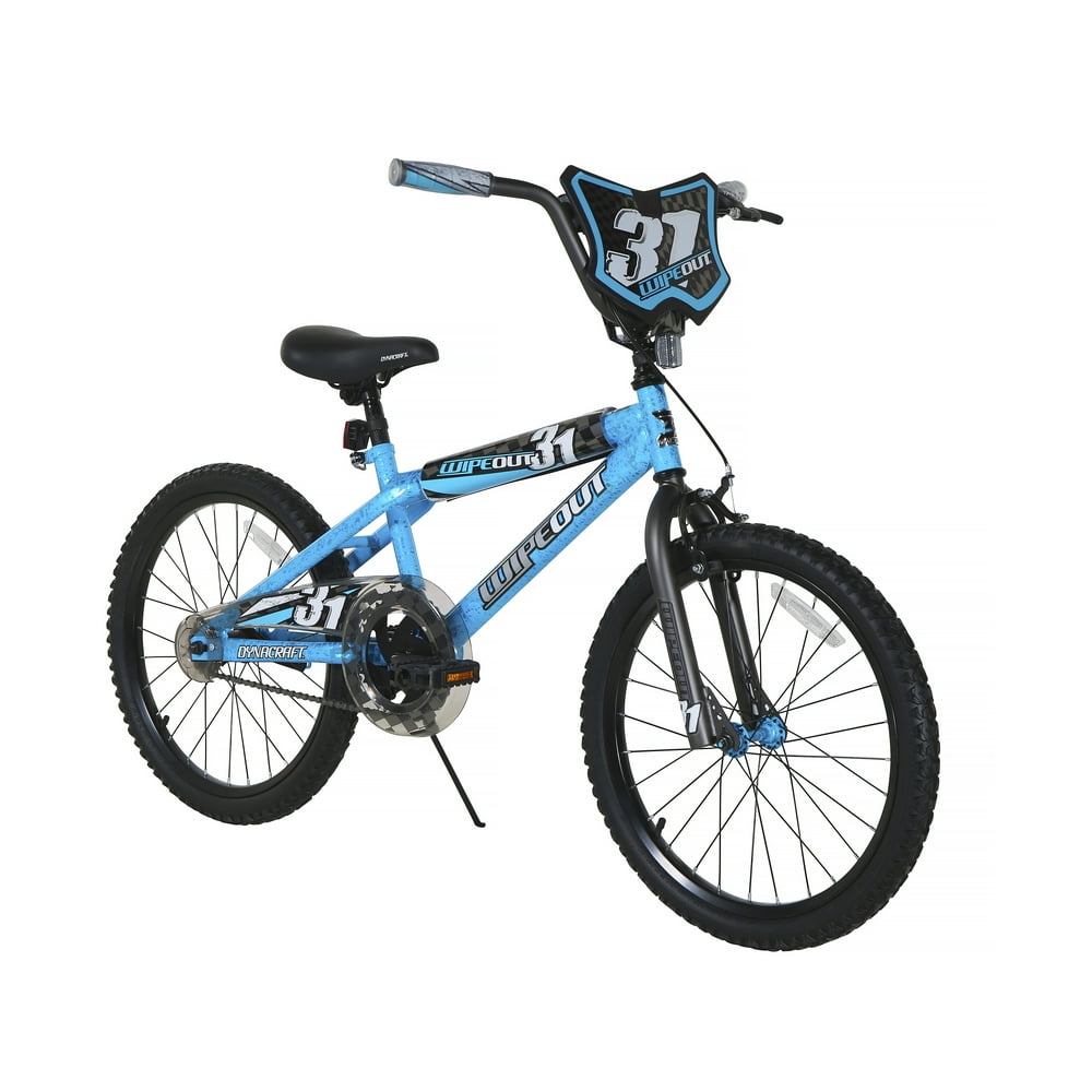 Dynacraft 20" Boys' Wipeout Bike, Blue