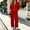 Red women two piece tracksuit set a1, variant on Bzdzmqm Women's 2 Piece Tracksuit Set Casual Collared Long Sleeve Suit Solid Loose Fit Lounge Outfits Zip-Up Jacket with Pants Elastic Waist Drawstring Comfortable Daily Wear Fall Travel, Purple L