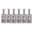 thumbnail image 2 of 6 piezas de puentes de repuesto para guitarra eléctrica duraderos de 10,5" Plata, 2 of 9