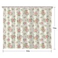 thumbnail image 5 of Pioneer Flower Floral Print Pattern Shower Curtain 84"x72", Bathroom Decorative Shower Curtain Set with 12 Hooks, Waterproof Washable, 5 of 6
