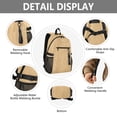 thumbnail image 4 of JIALIOU 14" Laptop Backpack Waterproof Airline Approved Stylish Casual Daypack for Travel Business College Work, Hand Drawn Wooden Grain, 4 of 8