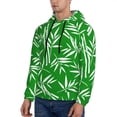 thumbnail image 3 of Balery Bamboo Pattern Mens Hoodie Kangaroo Pocket Hoodie Pullover Hooded Sweatshirt Ideal for Daily Wear Travel and Home-XX-Large, 3 of 7