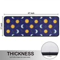 thumbnail image 5 of Kitchen Rugs Sets Of 2,Blue Sun Moon Constellation Pattern Anti Fatigue Kitchen Mat Rugs Non Slip Washable,Decorative Kitchen Floor Mats for Kitchen,Sink,Laundry,17"x47"+17"x47", 5 of 5