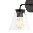 thumbnail image 6 of JONATHAN Y Kondo 6.38" 1-Light Modern Farmhouse Iron LED Vanity, Oil Rubbed Bronze/Clear, 6 of 8