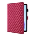 thumbnail image 2 of for Honor Pad X7 2025/Honor Tablet X7 2025 8.7 inch Case, Rhombus Pattern Multiple Viewing Angles Stand Slim Folio Cover (Red), 2 of 6