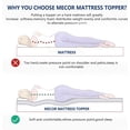 thumbnail image 2 of Mecor 3" 3 inch Queen Size Gel Infused Memory Foam Mattress Topper-Flat Design Bed Mattress Topper for Side, Back, Stomach Sleepers-CertiPUR-US Certified/Purple, 2 of 9