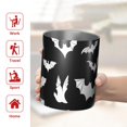 thumbnail image 5 of 12oz Coffee Tumblers Halloween Bat Pattern Stainless Steel Vacuum Insulated Travel Tumbler Coffee Cups Mug with Lid and Straw with Cleaning Brush for Cold & Hot Drinks, 5 of 5