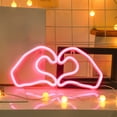 thumbnail image 1 of Lámparas De Plástico Luz de neón LED roja en forma de corazón para decoración del Día de San Valentín (1 unidad) JASKFLY, 1 of 9