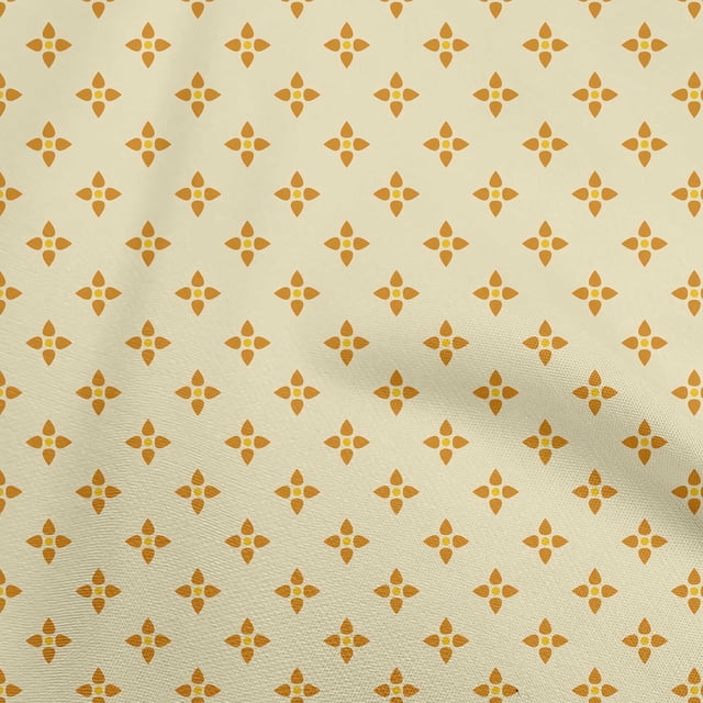 oneOone Silk Tabby Pale Yellow Fabric Florals Craft Projects Decor Fabric Printed By The Yard 42 Inch Wide