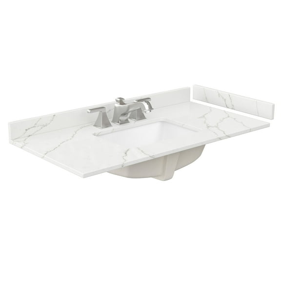 Wyndham Collection Wcfqc342stopuns-Q 42" Quartz Vanity Top - Giotto Quartz