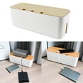 thumbnail image 3 of AMLESO Boîte de Rangement pour Câbles en Plastique - Blanc q, 3 of 8