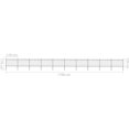 thumbnail image 4 of vidaXL Garden Fence with Hoop Top Steel 17x1.2 m Black, 4 of 4