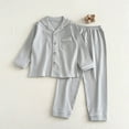 thumbnail image 3 of REDARER Girls' Cotton Striped Open - Front Cardigan Long Sleeve Winter Sleepwear Set - Cozy Kids Loungewear & Home Pajamas Outfit,12-13 Years, 3 of 7