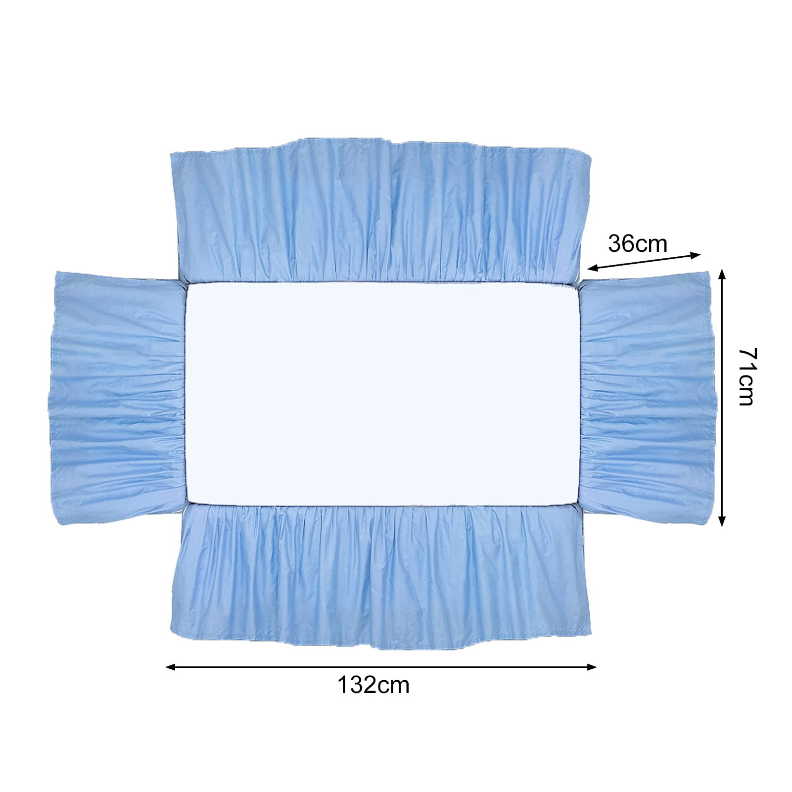 Opvise Bed Dust Cover Easy Installation Baby Crib Bed Skirt Soft Elastic Toddler Crib Bedding Skirt for Bedroom