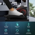 thumbnail image 3 of Quiet Electric Under Desk Elliptical for Seniors & Adults - Portable Motorized Leg Exerciser with Remote, Adjustable Resistance, Seated Foot Pedal Trainer for Home Office, 3 of 11