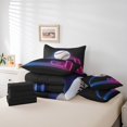 thumbnail image 4 of 7 Piece Baseball Queen Bed in a Bag Sports Bedding Sets Teen Baseball Lover Comforter Set with Sheets Sports Game Themed Bed Set Baseball Game Decor Sheets, 4 of 5