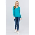 thumbnail image 2 of V-neck Sweater W/rivet Button, 2 of 5