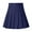 Navy Blue, variant on Bouanq Girls Women High Waisted Plain Pleated Skirt Skater Tennis School Uniforms A-line Mini Skirt Lining Shorts