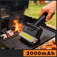 thumbnail image 4 of Cordless Electric Grill Brush, Stainless Steel Wire Roller Cleaning Brush, 2000mAh Rechargeable Outdoor BBQ Grill Cleaner with Gloves, 2 Brush Head, 4 of 10