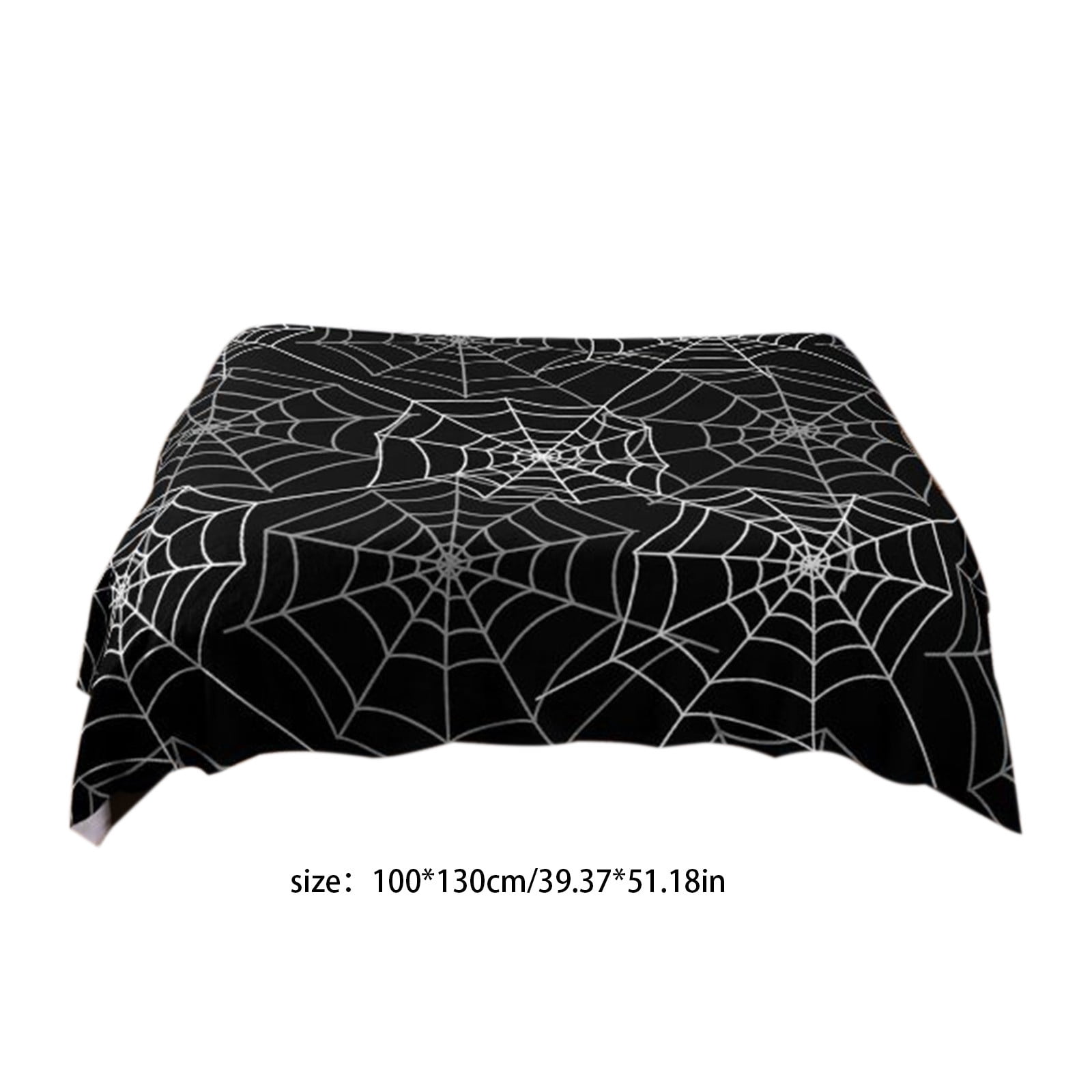 Couverture Halloween En Flanelle 150x200 Cm - Motif Toile D'Araignée 3D - Plaid Chaud Canapé/Lit - 7