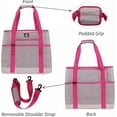 thumbnail image 2 of HAMISH Mesh Beach Bag - Large Travel Tote Bag Lightweight & Foldable Beach Bag Toy Bag for Family Vacation, 2 of 6