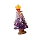 thumbnail image 5 of de Navidad artificial de ganchillo morado, mini adorno para regalo, de Navidad pequeño para centro de mesa, escritorio festivo, hogar, 5 of 8
