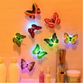 thumbnail image 2 of 36pcs 3D Butterfly Wall Stickers, Removable Decals Cute Colorful Butterflies Art Decor Murals with Gold Powder for Kids Baby Boy Girl Bedroom Classroom Party Wedding TV Background, 2 of 9