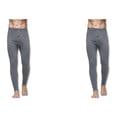 thumbnail image 3 of Minnieouse Pantalones de ropa interior térmica para hombre, mallas suaves de invierno, parte inferior escolar para hombre Gris oscuro METRO 2piezas, 3 of 6