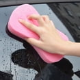 thumbnail image 4 of Esponjas grandes - 5 almohadillas de esponja para limpieza de automóviles de alta espuma (rosa) Namotu WRJM-212, 4 of 4