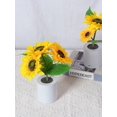 thumbnail image 3 of Sunflower Flower Tree Table Lamp Artificial Floral Arrangements Unique Mood Light For Indoor Home Decor, 3 of 11