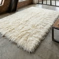 thumbnail image 6 of Stylish 9x12 Flokati Rug | Long 3” shag pile | 100% natural wool | Authentic Greek Flokati | Off White Area Rug, 6 of 8