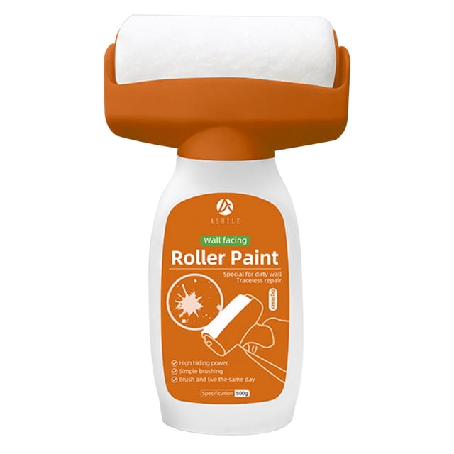 Herramientas y mejoras para el hogar Rodillo pequeño para parches de pared, cepillo para reparar paredes, rodillo para pintar, para reparar paredes, quitar anuncios, huellas de zapatos sucias, una bot