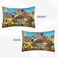 thumbnail image 4 of Bixox Different Construction Site Vehicles Printed Pillow Protector,Super Soft Ideal for Home,Guests,Rentals - 16"x24", 4 of 8