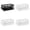 Black 1 Pack & White 3 Packs, variant on Poward Band Rod Shelf Drainer Steel Storage Rack Kitchen Drainer Dish Soap Sponge Wipe Layout Rack