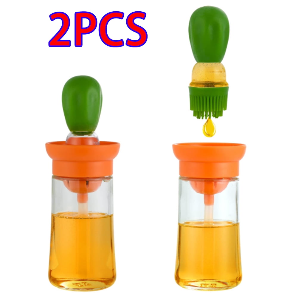 OXO Glass Oil Bottle and Silicone Brush Set