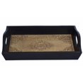 thumbnail image 1 of Benzara BM123965 Handmade Wooden Service Tray, Brown, 1 of 5
