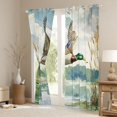thumbnail image 3 of Feelyou Rustic Duck Curtains Pack of 2 (52x84 Each), Nature Scenery Window Curtains, 3 of 6