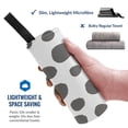 thumbnail image 2 of YFYANG Adult Microfiber Portable Travel Towel, Gray Leopard Texture Quick Dry Towel with Hiking Buckle PVC Pouch, 16" x 31.5", 2 of 6