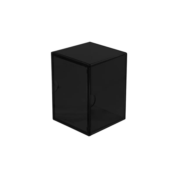 Ultra Pro Eclipse Caja de cubierta de 2 piezas: Jet Black - Para el juego de Pokémon MTG Béisbol Baloncesto Tarjeta de fútbol y otras tarjetas coleccionables o almacenamiento de juegos de mesa