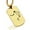 Gold, variant on Stainless Steel Libra (Scales) Astrology Constellation Dog Tag Pendant Necklace