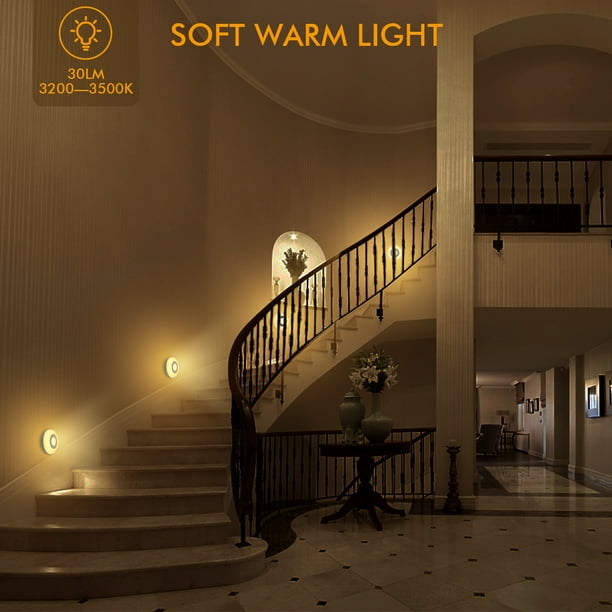 Fdit Motion Sensor Light LED Stick On Night Light Battery