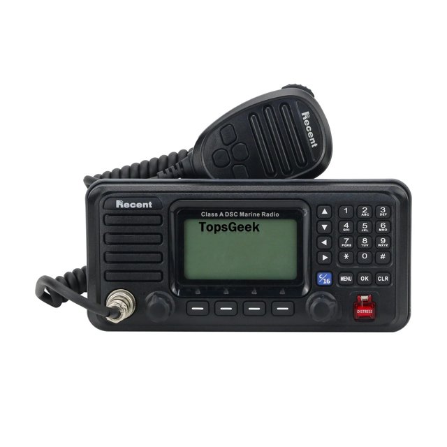 Transceptor marino VHF Recent RS-510M de 25W (156.000-162.000 MHz), radio marino de Clase A DSA de alta frecuencia, ideal para comunicación bidireccional en barcos.