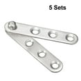 thumbnail image 2 of Uxcell 5 Sets Stainless Steel 360 Degree Rotating Door Pivot Hinge 60mm x 11mm, 2 of 3